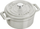 Staub Cocotte Mini 10 cm, rund, Weisser Trüffel, Gusseisen 0.25l 40501-408-0