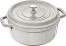 Daub Cocotte 24 cm, round, white truffle, cast iron 3.8L 40501-412-0