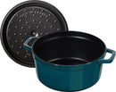 Dust Cocotte 26 cm, round, La mer, cast iron 5.25l 40509-137-0