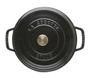 Staub Cocotte 22 cm, rund, Schwarz, Gusseisen 2.6l 40509-305-0