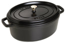 Staub Cocotte 31 cm, oval, Schwarz, Gusseisen 5.5l 40509-319-0