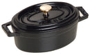 Dust Cocotte 33 cm, oval, black, cast iron 6.7L 40509-322-0