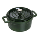 Daub Cocotte 22 cm, round, basil green, cast iron 2.6L 40509-354-0