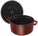 Daub Cocotte 22 cm, round, grenadine-red, cast iron 2.6L 40509-355-0