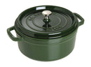 Daub Cocotte 24 cm, round, basil green, cast iron 3.8l 40509-356-0