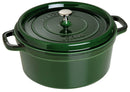 Dust Cocotte 28 cm, round, basil green, cast iron 6.7L 40509-361-0