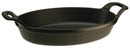 Dust baking dish 21 cm, oval, black, cast iron 40509-391-0