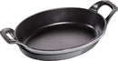 Staub Auflaufform 21 cm, oval, Graphit-Grau, Gusseisen 40509-559-0