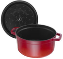 Staub Cocotte 18 cm, rund, Kirsch-Rot, Gusseisen 1.7l 40509-814-0