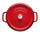 Staub Cocotte 24 cm, rund, Kirsch-Rot, Gusseisen 3.8l 40509-835-0