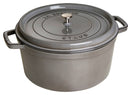 Staub Cocotte 30 cm, rund, Graphit-Grau, Gusseisen  8.35l 40509-862-0