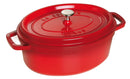 Staub Cocotte 33 cm, oval, Kirsch-Rot, Gusseisen  6.7l 40509-872-0