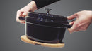 Staub Mini Cocotte 10 cm, rund, Dunkelblau, Gusseisen 0.25l 40510-262-0