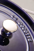 Staub Cocotte 22 cm, rund, Dunkelblau, Gusseisen 2.6l 40510-265-0
