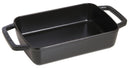 Dust bogging shape 30x20 cm, rectangular, black, cast iron 40510-323-0