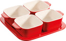 Dust of ceramic aperitif 5-pc., Red 40511-119-0