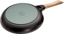 Dust of frying pan with wooden handle 26cm, black, cast iron 40511-952-0