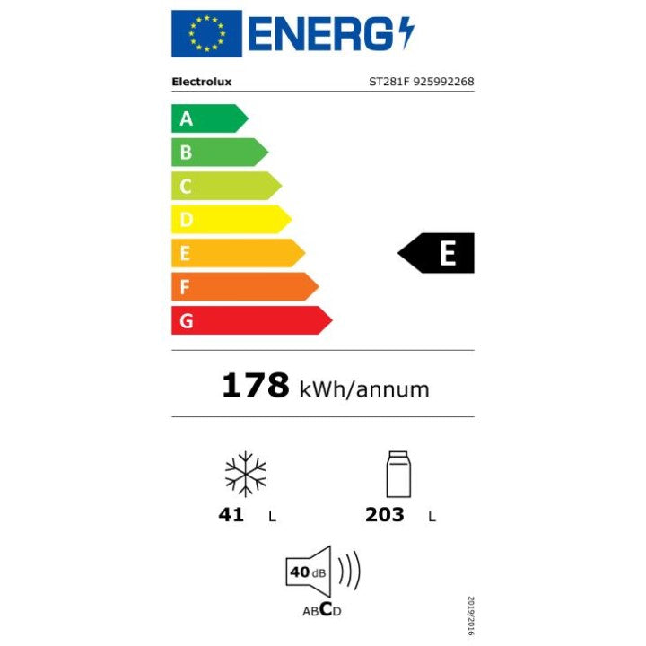 Frigorifero Electrolux ST281F, 244 litri