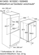 Electrolux Einbaukühlschrank mit Gefrierfach IK1345SL