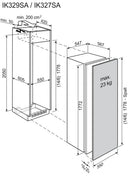 Electrolux installation refrigerator with freezer IK327SAR
