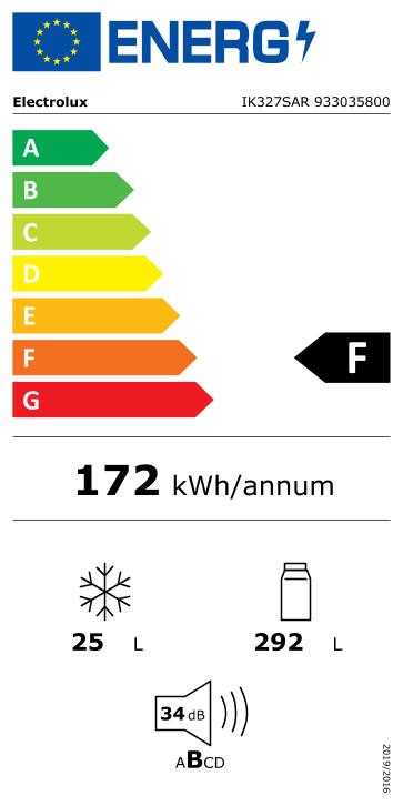 Réfrigérateur d'installation d'Electrolux avec congélateur IK327SAR