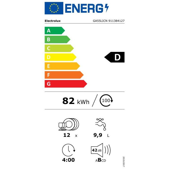 Electrolux Geschirrspüler Einbau GA55LICN 55 cm