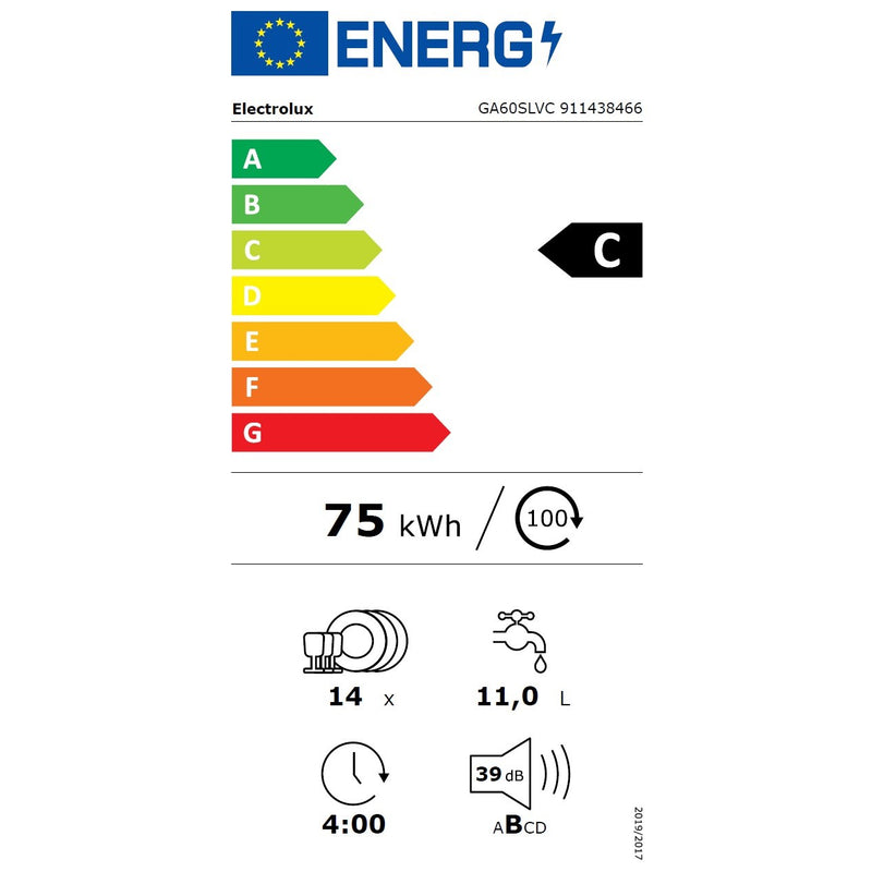 Electrolux Geschirrspüler Einbau GA60SLVC, ComfortLift