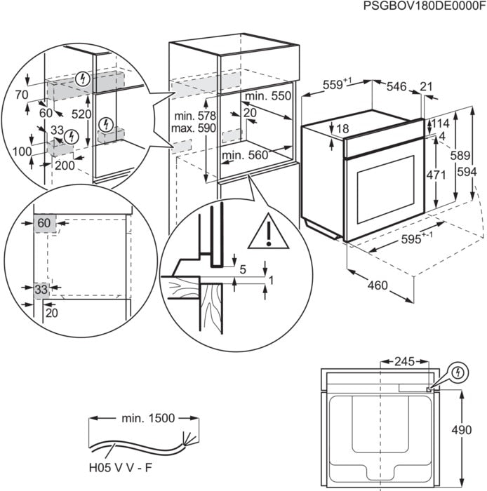 Electrolux Backofen Einbau EB6L20CN