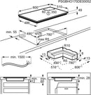 Electrolux Induktionskochfeld ohne Rahmen GK80TSILO