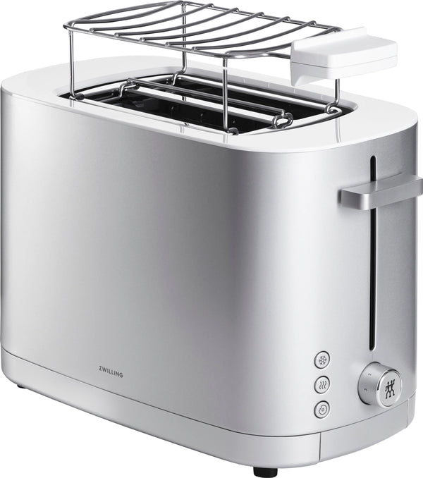 Zwilling Kitchen Toaster Enfinigy 2 mit Brötchenaufsatz silber 53008-000-0CH
