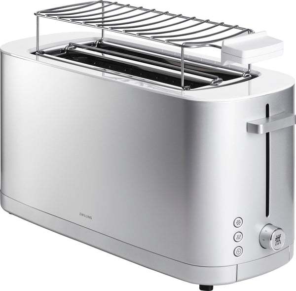 Zwilling Kitchen Toaster Enfinigy 2x4 avec couvercle de pain en argent 53009-000-0ch