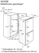 Electrolux Einbaukühlschrank mit Gefrierfach IK2355BR