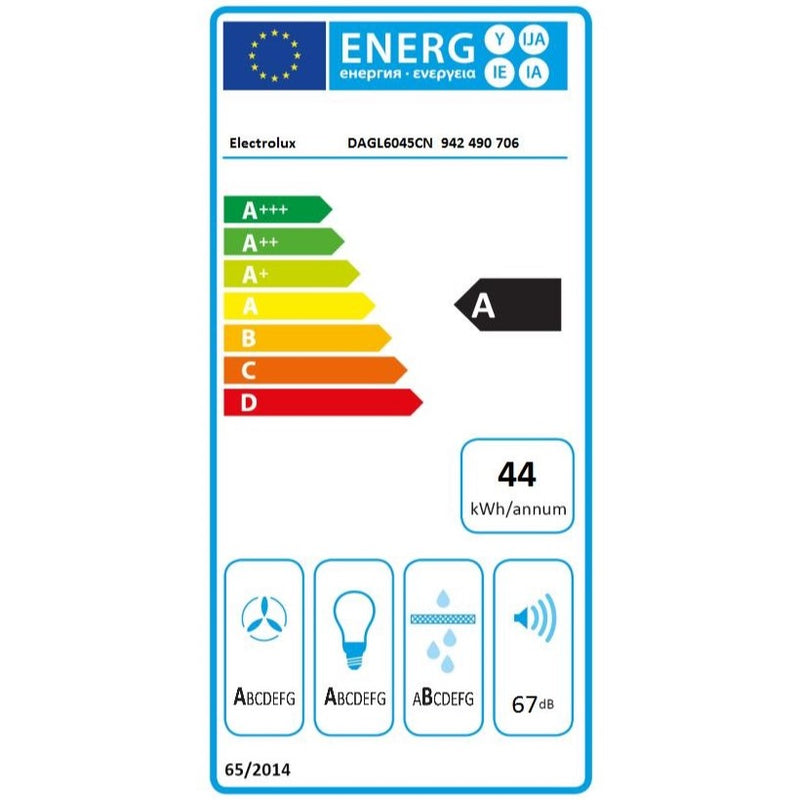 Hotte d'extracteur Electrolux Dagl6045cn