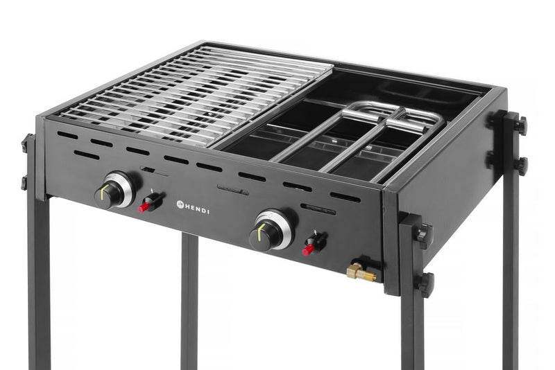 HENDI Gasgrill Roast-Master Pro Schwarz Schwar 11.6 Kw