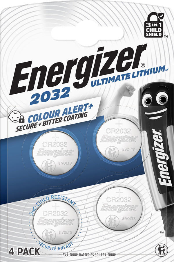 Energizer Knopfzellen Ultimate Lithium CR-2032 4 Stück