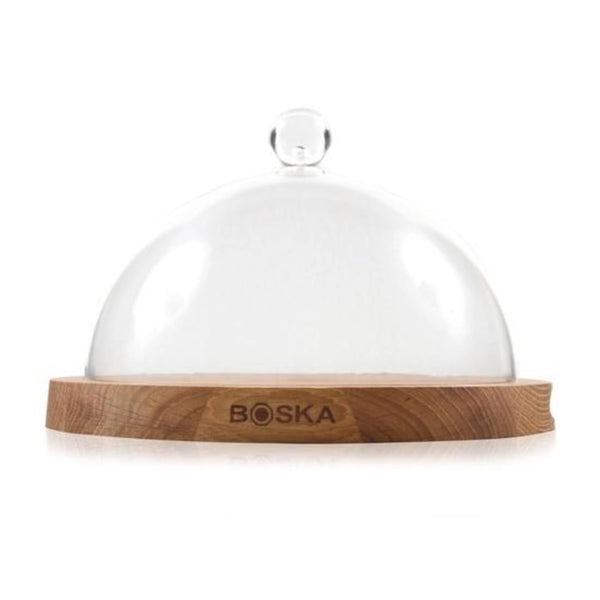 Boska serving board oak with bell 26x25x16cm Bo859002