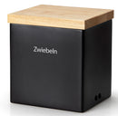 Continenta Vorratsdose Keramik, schwarz, 18x15,5xH20,5cm C03722000