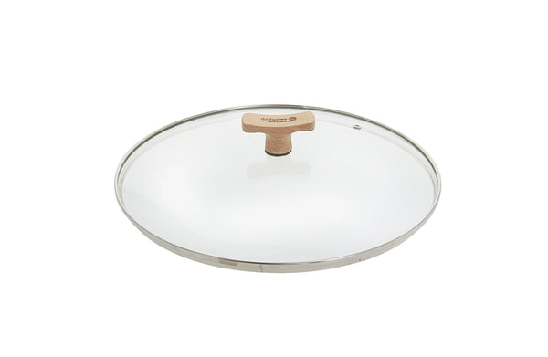 de buyer glass lid with wooden button Ø28cm to match 8780 8788 DB4111.28