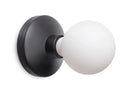 Humble Light Humble Bee wall light black frosted HUMWL00102