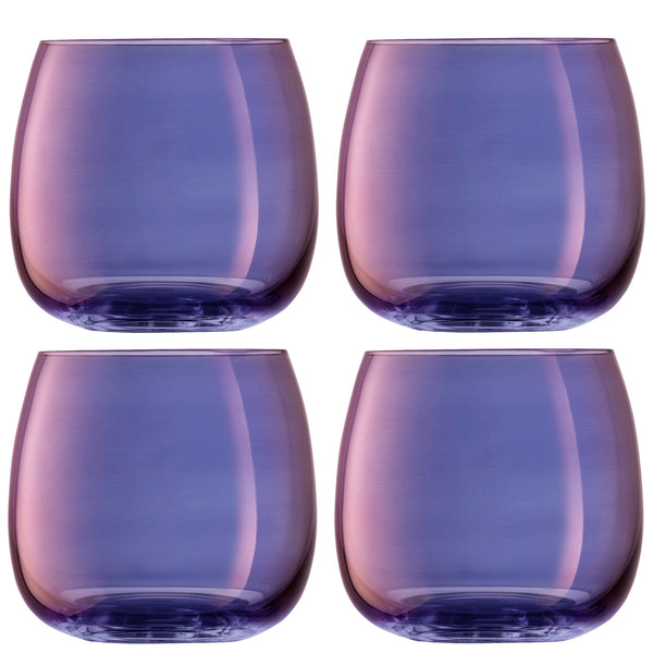 LSA aurora styleless glass 4er set 370ml - polar -violet LSAAR01