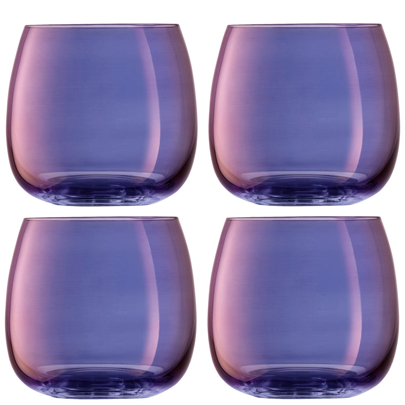 LSA Aurora Stilloses Glas 4er Set 370ml - polar-violet LSAAR01