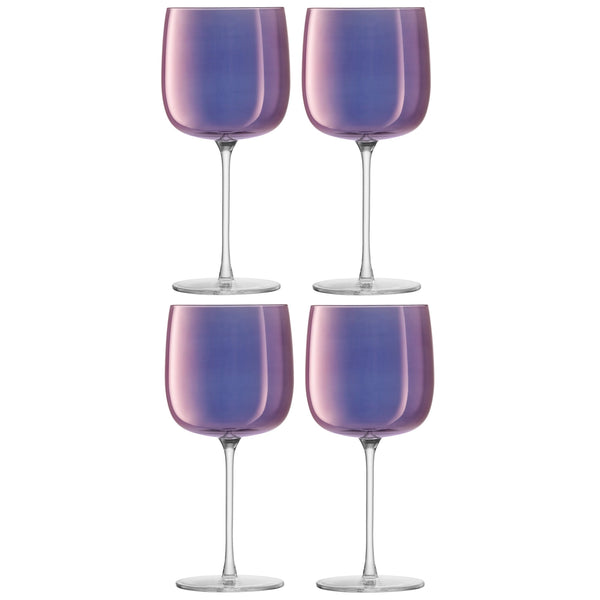 LSA Aurora Wine Glas 4 Set 450 ml - Polar -violet LSAAR05