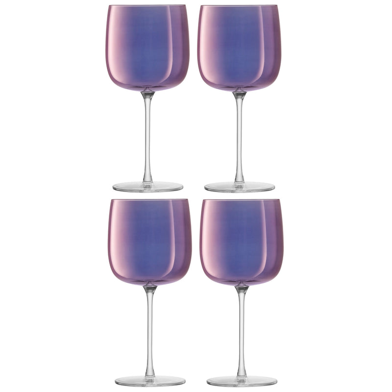 LSA Aurora Wine Glas 4 Set 450 ml - Polar -violet LSAAR05