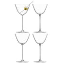 LSA Borough Martinigläser 4er Set 195 ml Clear LSABG08