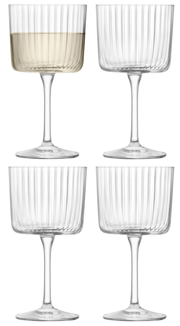 LSA Wine Glass 4 Set Gio Line 250 ml Clear Lsagi36
