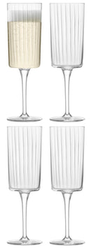 LSA Champagner Flutes 4er Set Gio Line 210ml Klar LSAGI37