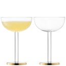 LSA Luca Coupe Glas 2er Set 200ml - gold LSALC04
