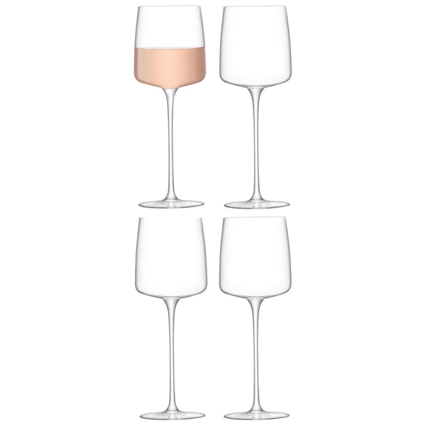 LSA Wine Glass 4er Set metropolitan 350 ml Clear LSAMW02