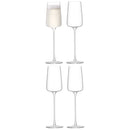 LSA Champagnerflute 4er Set Metropolitan 230ml klar LSAMW05