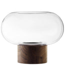 LSA Oblate Vase Laterne Ø35cm, H28cm - klar walnuss LSAOB14